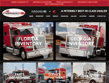 Tablet Screenshot of performancepeterbilt.com